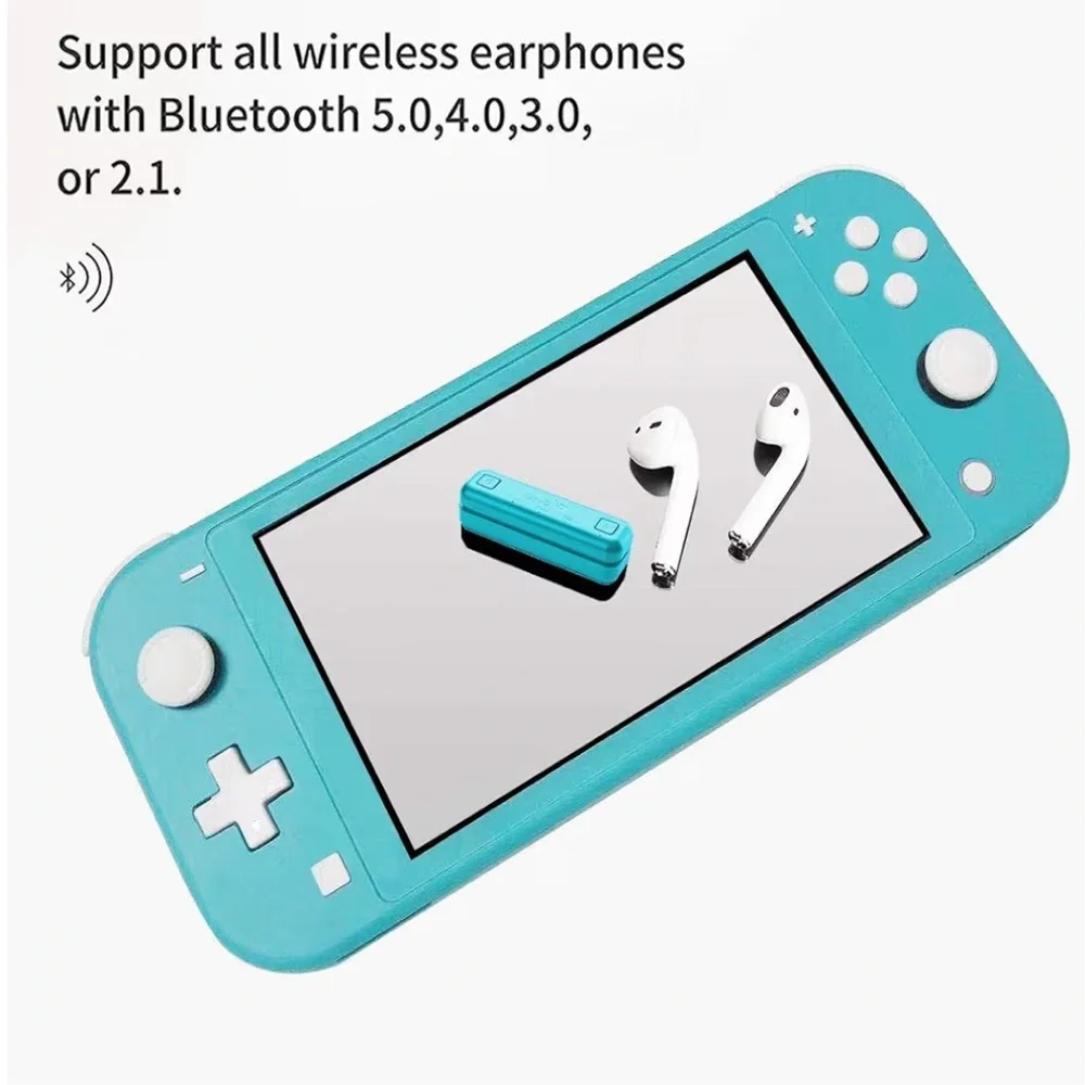 GuliKit Route Air NS07 Bluetooth Audio Adapter for Nintendo Switch (Blue)